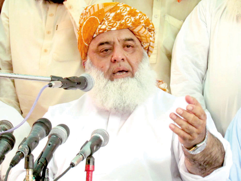 Fazlur Rehman announces nationwide protests against child marriage bill