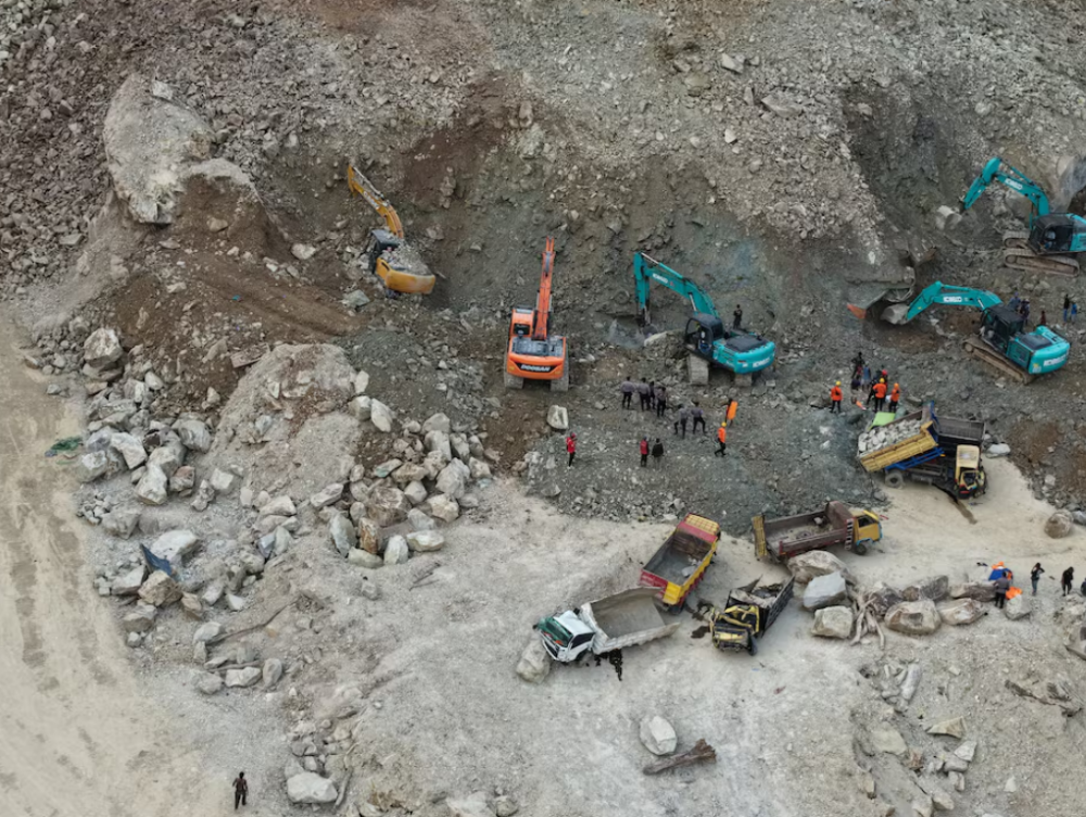 Collapse of Indonesia quarry kills 19, six still missing as rescue efforts continue
